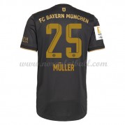 Billige Bayern Munich 2021-22 Fotballdrakter Thomas Muller 25 Bortedraktsett Kortermet..